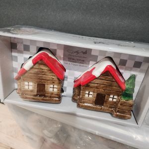 Dolly Parton Cabin Salt And Pepper Shakers Christmas Farmhouse Country Mountain